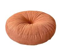 HuadaXtai Coussins de Chaise, Rond Siège Tatami, 40 X 40 cm, Coussin de Yoga, Coussin d'assise Velours Côtelé Approprié pour Pique-Nique et Méditation, Orange