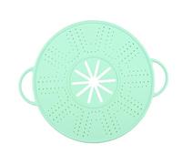 HuadaXtai Couvercle Anti Débordement En Silicone Poignées Doubles Ergonomiques Tapis Résistant à La Chaleur Réutilisable Protège Contre L'Huile pour Usage Domes, Vert