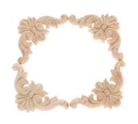 HuadaXtai Décor de Meubles d'angle de Cadre D'applique Sculpté en Bois, # 1 11x5.4cm