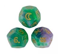 HuadaXtai Dés de Constellation, 2x3 Pièces, Dés D'astrologie pour Jeu de Société KTV, Jeu de Rôle