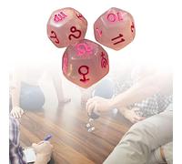 HuadaXtai Dés de Constellation 4x3 Pièces, Dés D'astrologie pour Jeu de Société KTV, Jeu de Rôle
