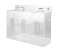 HuadaXtai Distributeur de Gants Jetables en Acrylique, Support Ou de Table, Transparent, pour Bouchons d'oreilles, Filets à Cheveux et Bureau, 3 Grilles