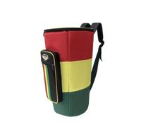 HuadaXtai Drum Storage Case Sac Djembé Housse Tambour Étui Percussion avec Structure Cylindrique Rembourrée Grande Ouverture Zippée et Bretelles Réglables Poche, 10 Pouces