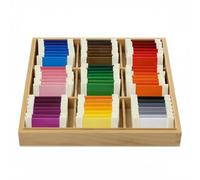 HuadaXtai Enfant Apprentissage Couleur Structure Rectangulaire Jeu Bois Activité d'Organisation Colorée et d'Analyse Visuelle pour Enfant Adapté à l'enseignement Domestique et Collectif 22cm.