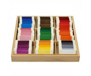 HuadaXtai Enfant Apprentissage Couleur Structure Rectangulaire Jeu Bois Activité d'Organisation Colorée et d'Analyse Visuelle pour Enfant Adapté à l'enseignement Domestique et Collectif 22cm.