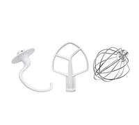 HuadaXtai Ensemble de 3 Pièces de Rechange pour Batteur électrique 3K5SS KPM5 : Fouet Plat, Crochet Pétrisseur