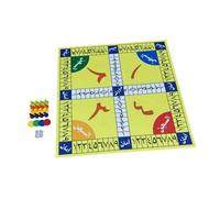 HuadaXtai Ensemble de Jeu Ludo En Bois pour Activités Familiales, Jeu de Dés pour Enfants et Adultes, Vert