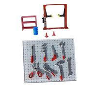HuadaXtai Ensemble D'outils pour Diorama de Garage à L'échelle 1/64 avec Grue à Portique et équipement de Réparation