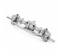 HuadaXtai Essieu Avant Voiture Télécommandée Essieu Métal Pont Différentiel Transmission Acier Compatible C34 C44 B24 FY003 Setup Plus Capable Convient aux, Argent