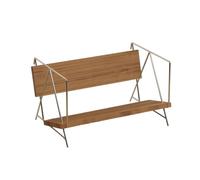 HuadaXtai Étagère de Bureau en Bois Étagère Bibliothèque Présentoir Organiseur Rangement avec Conception Inclinée au Dos Structure Robuste Prise en Main Facile, Couleur Bois D Origine
