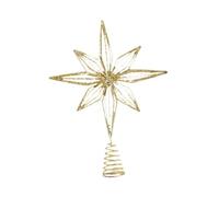 HuadaXtai Étoile de Sapin de Noël Étoile Scintillante Fournitures de fête au de l'arbre Aménagement du Festival Cadeaux pour Amis Thanksgiving Illuminé, Or