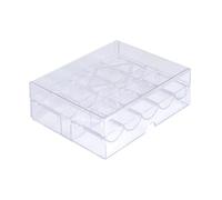 HuadaXtai Étui à Puces En Acrylique, Porte-puces Portable pour Les Fêtes D'accessoires de Jeu En Famille