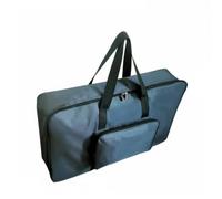 HuadaXtai Étui Support de Cithare Sac de Transport Housse de Rangement Pochette à Fermeture Éclair en Tissu Oxford Rembourré Forme Rectangulaire Stable Convient, Bleu, Sac Épaissi Bleu