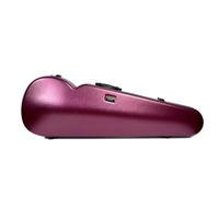 HuadaXtai Étui Violon Boîtier Coque Valise Profil Triangulaire Gain de Place et Agencement Ajusté Fibre de Carbone Légère Poignée Supérieure Fermeture Fiable, Array, Rouge Vin, 1/2