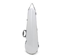 HuadaXtai Étui Violon Étui Rigide Coque Coquille Housse Protection Renforcée par Coque Moulée et Fermetures Bord Aspect Élancé à Texture Brossée Transport, Array, Blanc Carbone