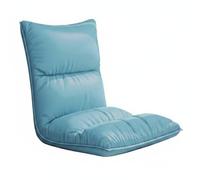 HuadaXtai Fauteuil de Sol Inclinable Chaise Tatami Plancher Canapé Dossier Ajustable Pliable Multiangles avec Soutien du Dos et Assise Coussinée pour Chambre Dortoir Fenêtre, Bleu