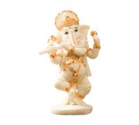 HuadaXtai Figurine éléphant dieu en résine, centre de table, sculpture du Seigneur, hauteur 22 cm, pour salle de méditation, décoration de voiture, table, Blanc