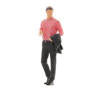 HuadaXtai Figurine Personnage Scène Maquette Décor Résine Modélisme Accessoire Peint Main Convient au Train Parc Rue Maison Décoration de Bureau, Style 3