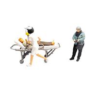 HuadaXtai Figurines à L'échelle 1:64 « Voir Un Médecin », Poupées Peintes à La Main, Scènes Miniatures pour Diorama