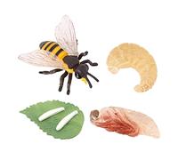 HuadaXtai Figurines d'insectes en plastique pour enfants avec abeilles éducatives