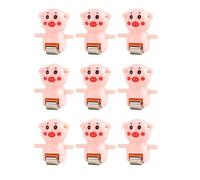 HuadaXtai Glissière D'escalier Jouet Pièce de Rechange Pistes électriques Pièces de Jeu Remplacer Montagnes Russes Jouet Accessoires pour Intérieur Extérieur Ga, 9pcs cochon