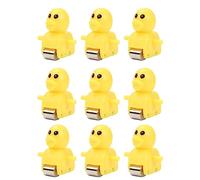 HuadaXtai Glissière D'escalier Jouet Pièce de Rechange Pistes électriques Pièces de Jeu Remplacer Montagnes Russes Jouet Accessoires pour Intérieur Extérieur Ga, 9pcs canard