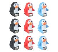 HuadaXtai Glissière D'escalier Jouet Pièce de Rechange Pistes électriques Pièces de Jeu Remplacer Montagnes Russes Jouet Accessoires pour Intérieur Extérieur Ga, 9pcs pingouin