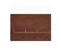 HuadaXtai Hook Compteur Électrique Habillage Panneau Couverture Bois avec Étagère Rangement Crochets Inférieurs Ouverture Douce à Charnière Suitable pour, Noyer, Horizontal