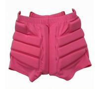HuadaXtai Ice Skating Padded Shorts Short de Protection Cuissard Rembourré Pantalon de Short d'Entraînement Ceinture Élastique et Surface Lisse Confort sans , Rose , L