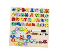 HuadaXtai Jeu de de L'alphabet Russe : Tri Mots et Association Formes pour