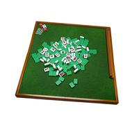 HuadaXtai Jeu de Mahjong de 144 Tuiles avec Table Pliante pour Les, VERT