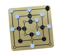 HuadaXtai Jeu d'échecs, jouet de développement pour enfants et adultes, portable, Morris pour neuf hommes pour les voyages