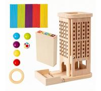HuadaXtai Jeu Dés | Apprentisge s , Jeu Bâton Tour, Concentration Patience, , pour Soirée Jeux, Enfants