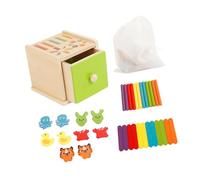 HuadaXtai Jouet éducatif En Bois pour La Reconnaissance de La Forme et Le Tri Des Couleurs Chez Les Jeunes Enfants, Style E