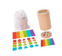 HuadaXtai Jouet éducatif En Bois pour La Reconnaissance de La Forme et Le Tri Des Couleurs Chez Les Jeunes Enfants, Style B