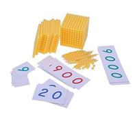 HuadaXtai Jouet Matériel Mathématiques Jeu de Banque Compter Addition Soustraction Multiplication Bois Fonction Apprentissage Préscolaire Adapté