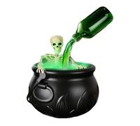HuadaXtai Kit de Chaudron de Sorcière Halloween avec Flottant et Effets Lumineux pour Une Ambiance Horrifique Adapté Aux Fêtes et Cosplay, 19.5 Cm avec