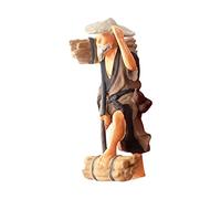 HuadaXtai Kit de Construction de Décors pour Diorama en Résine, Figurines Réalistes Peintes à La Main, Idéal pour Le Modélisme Ferroviaire, Hacher Le café de l'homme en Bois