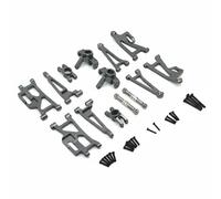 HuadaXtai Kit de en Aluminium Industriel pour Véhicule RC Ensemble Complet avec Bras Avant Arrière Coupelles de Direction Moyeux Biellettes Réglables 46mm-56mm, Titane