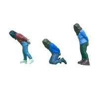 HuadaXtai Lot de 3 Figurines Miniatures D'otages Au 1/64e pour Diorama.
