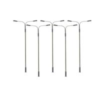 HuadaXtai Lot de 5 Lampadaires Miniatures pour Chemin de Fer, En Fer, avec éclairage LED, Adaptés Aux Décors Miniatures et Aux Mini-. Ces Lampadaires Mi, Hauteur 7.5 Cm