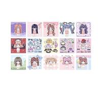 HuadaXtai Make A Face Sticker Books Trendy Princess Sticker Book Chaque livre comprend 11 visages et 4 autocollants Stickers Face Activity Book Children Craft, Bleu