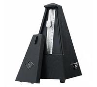 HuadaXtai Métronome Mécanique Pyramidale Visible Glissière Réglable pour Pratique Musicale Rythmique Adapté aux Musiciens Étudiants en Cours Solfège, Noir