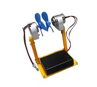 HuadaXtai Mini Générateur Éolien Jouet Assemblage Maquette Plastique Fonction LED Adapté Étudiants Formation Technologie Pédagogie Expérimentation, F