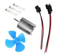 HuadaXtai Mini Générateur Éolien Jouet Assemblage Maquette Plastique Fonction LED Adapté Étudiants Formation Technologie Pédagogie Expérimentation, E