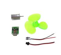 HuadaXtai Mini Générateur Éolien Jouet Assemblage Maquette Plastique Fonction LED Adapté Étudiants Formation Technologie Pédagogie Expérimentation, je