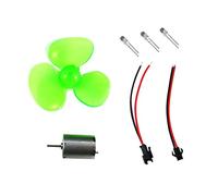 HuadaXtai Mini Générateur Éolien Jouet Assemblage Maquette Plastique Fonction LED Adapté Étudiants Formation Technologie Pédagogie Expérimentation, N