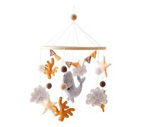 HuadaXtai Mobile pour Berceau, Hochet, Pendentif Clochette Créatif, Décor Créatures Marines En Feutrine, Mobile pour Chambre D'enfant