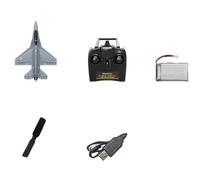 HuadaXtai Modèle Avion Chasseur à Double Queue en Mousse Avion Télécommandé à Aile Fixe Jet de Maquette Aérienne Mousse Stabilisation Automatique et Bouton