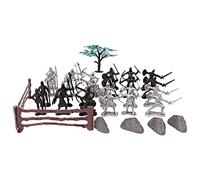 HuadaXtai Modèle de Soldats Médiévaux, Figurine D'action pour Hommes, Soldats Archaïques, Scène de Bataille D'épéiste, 24x avec complices